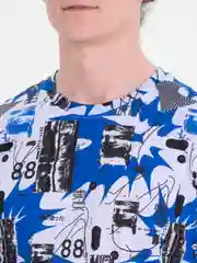 Синий футболка мужская