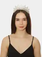 Прозрачный диадема, корона со стразами