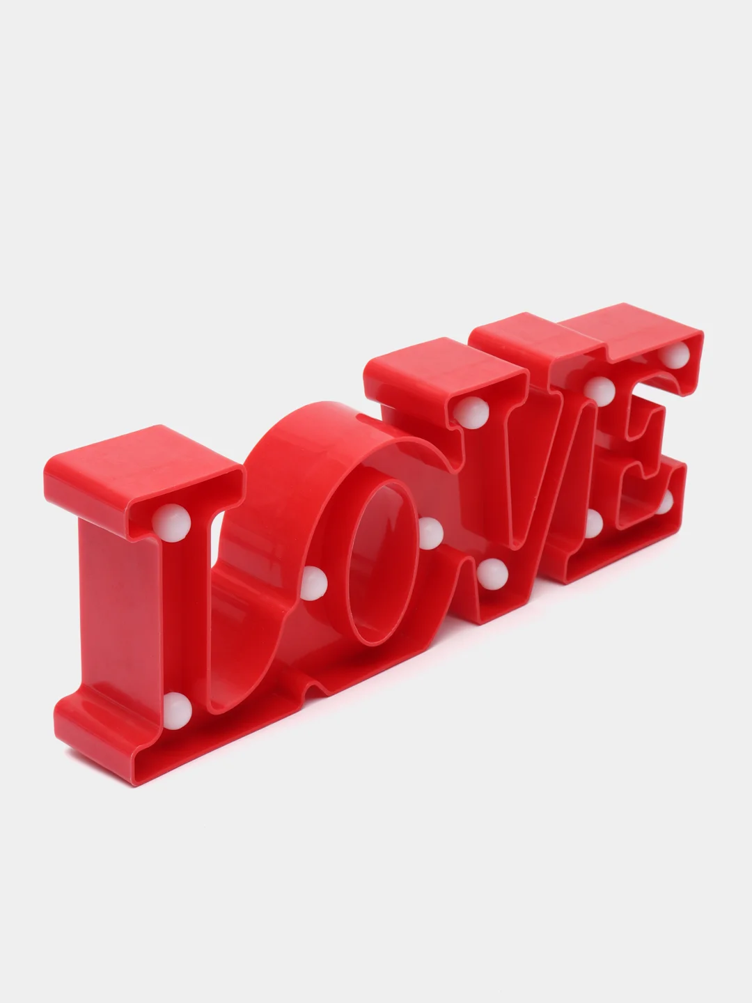 Алый светодиодный LED светильник LOVE (Сердце)