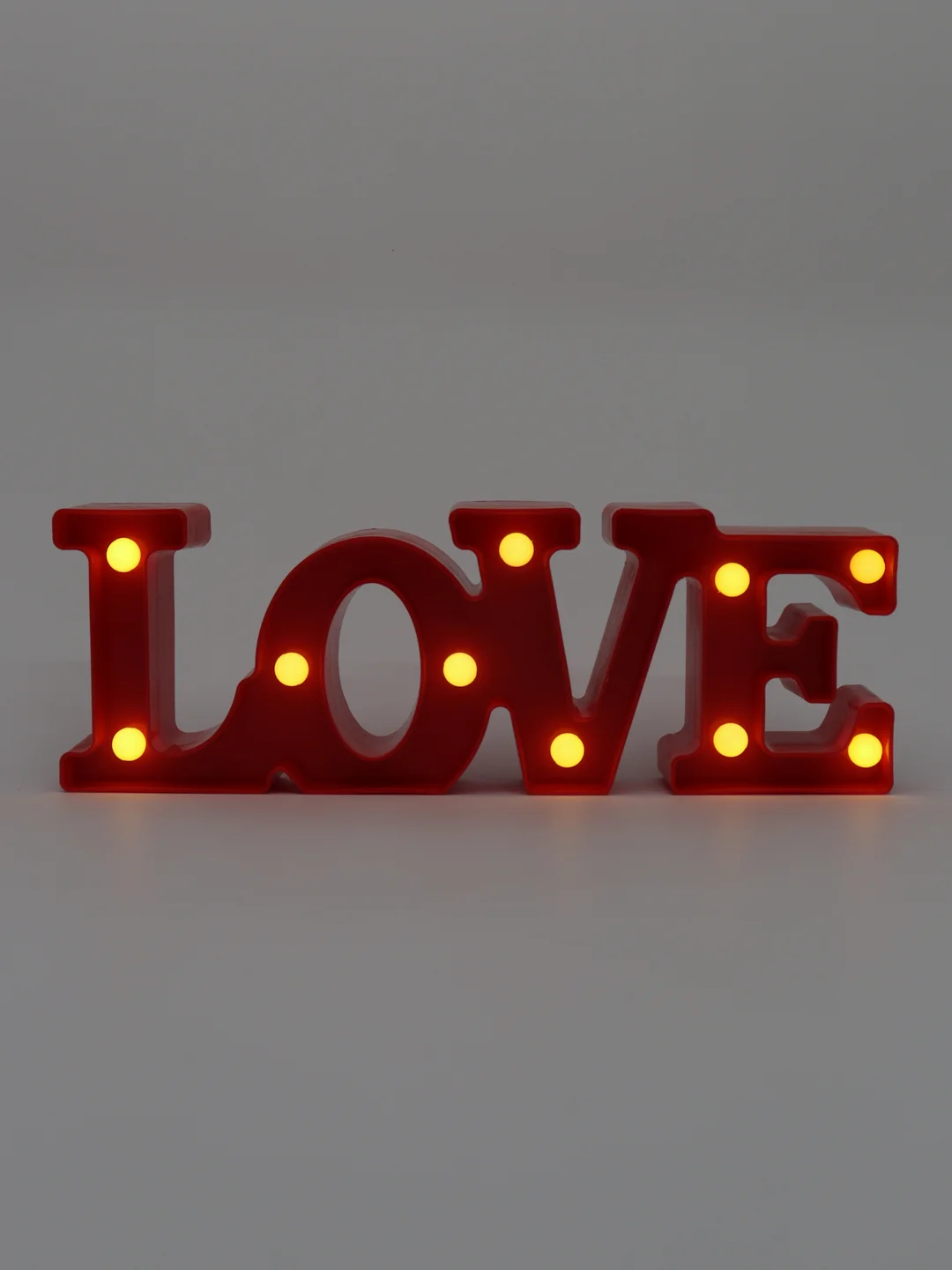 Алый светодиодный LED светильник LOVE (Сердце)