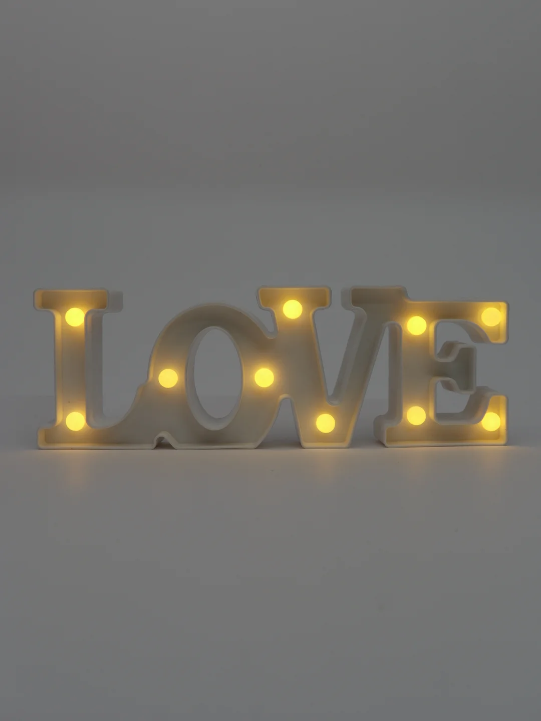 Белый светодиодный LED светильник LOVE (Сердце)