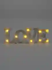Белый светодиодный LED светильник LOVE (Сердце)