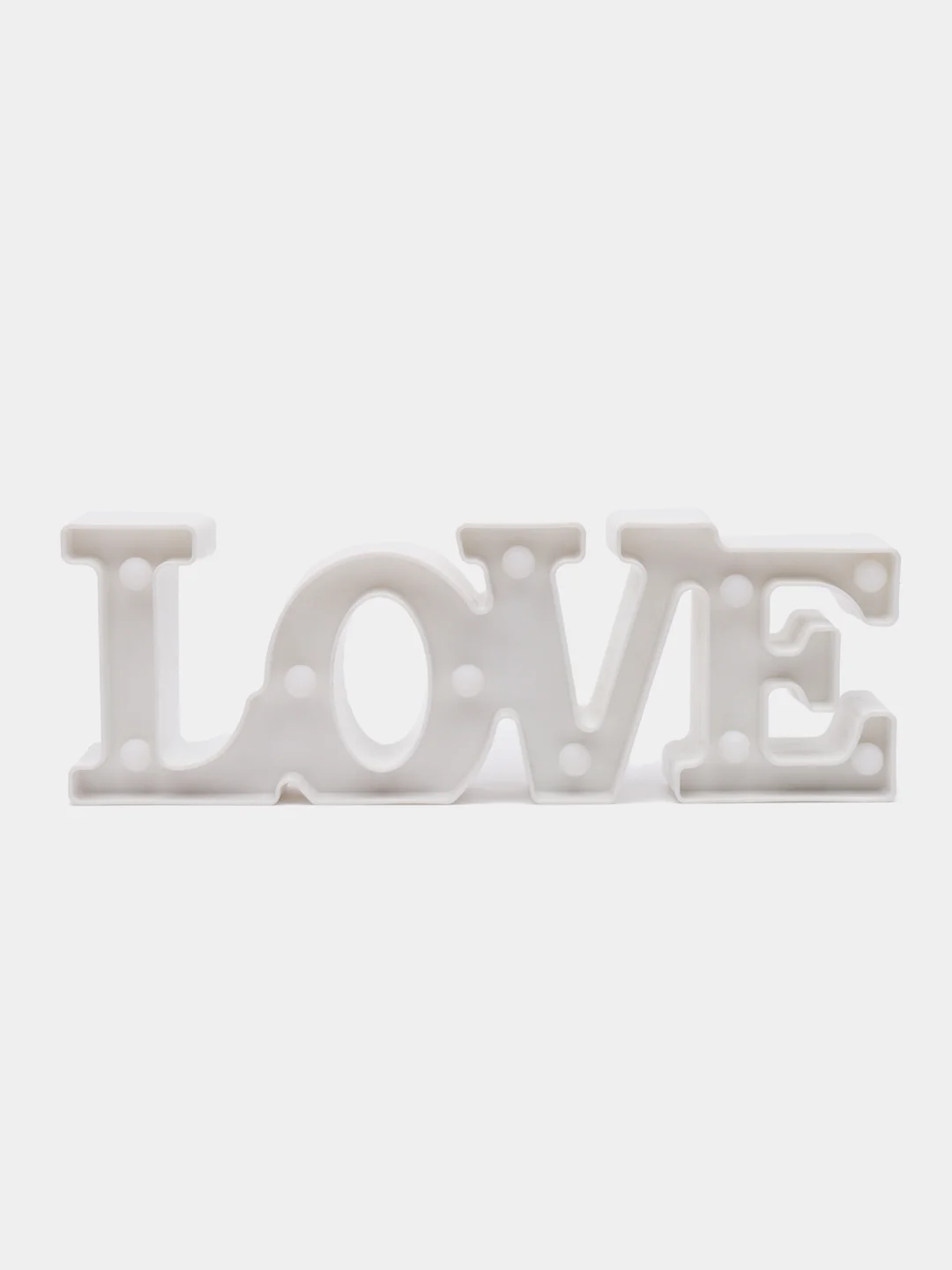 Белый светодиодный LED светильник LOVE (Сердце)