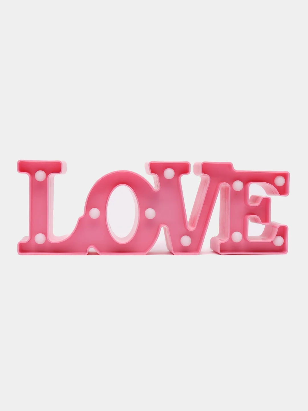 Розовый светодиодный LED светильник LOVE (Сердце)