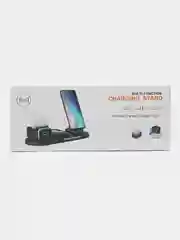Розовый беспроводная зарядка док-станция для iPhone, Android, iWatch и AirPods