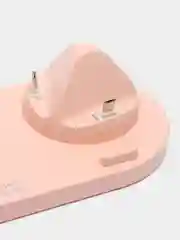Розовый беспроводная зарядка док-станция для iPhone, Android, iWatch и AirPods