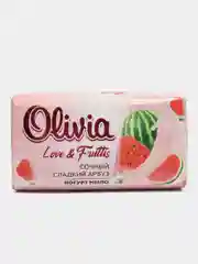Мыло твердое, для рук лица и тела Olivia Love Nature & Fruttis Сочный сладкий арбуз, 140 гр