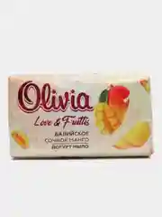 Мыло твердое, для рук, лица и тела, Olivia Love Nature&Fruttis, Балийское сочное манго, 140 гр