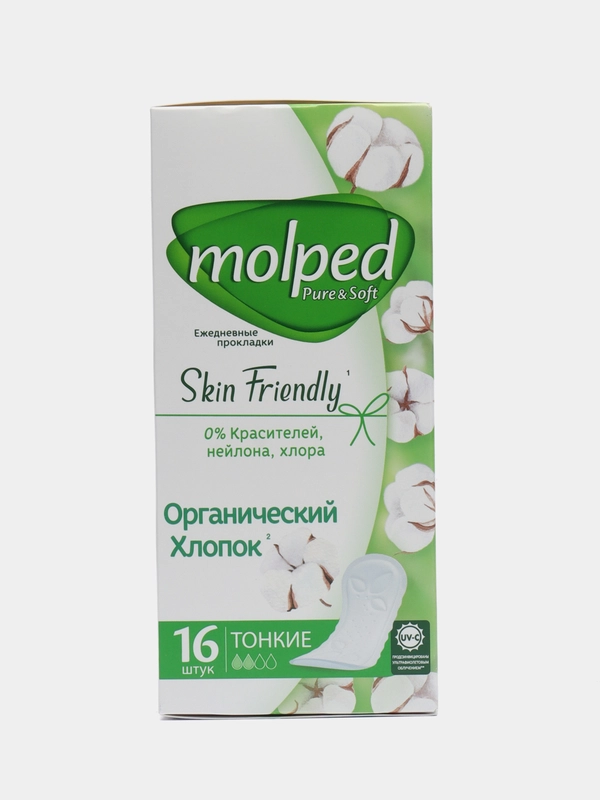 Прокладки ежедневные Molped Pure & Soft Daily Care, 16 шт, прокладки, женские, ежедневные