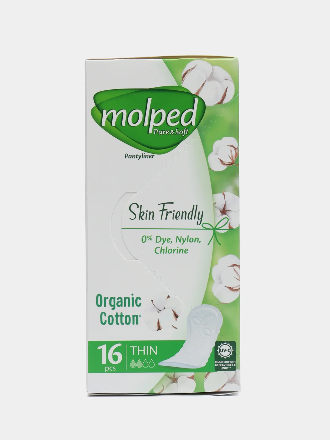 Прокладки ежедневные Molped Pure & Soft Daily Care, 16 шт, прокладки, женские, ежедневные