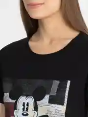 Хаки футболка женская "Микки Маус", с принтом