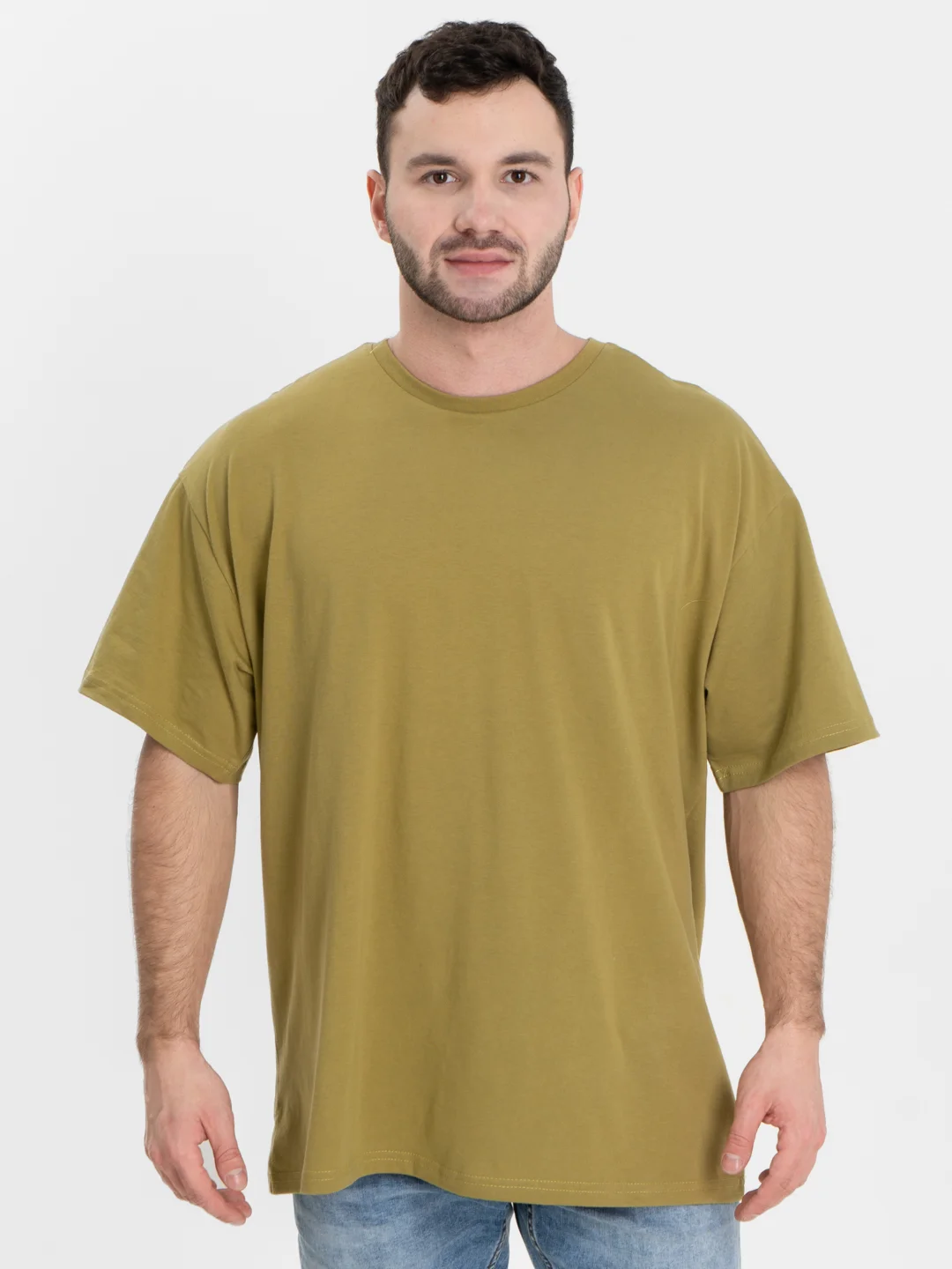 Хаки футболка Oversize