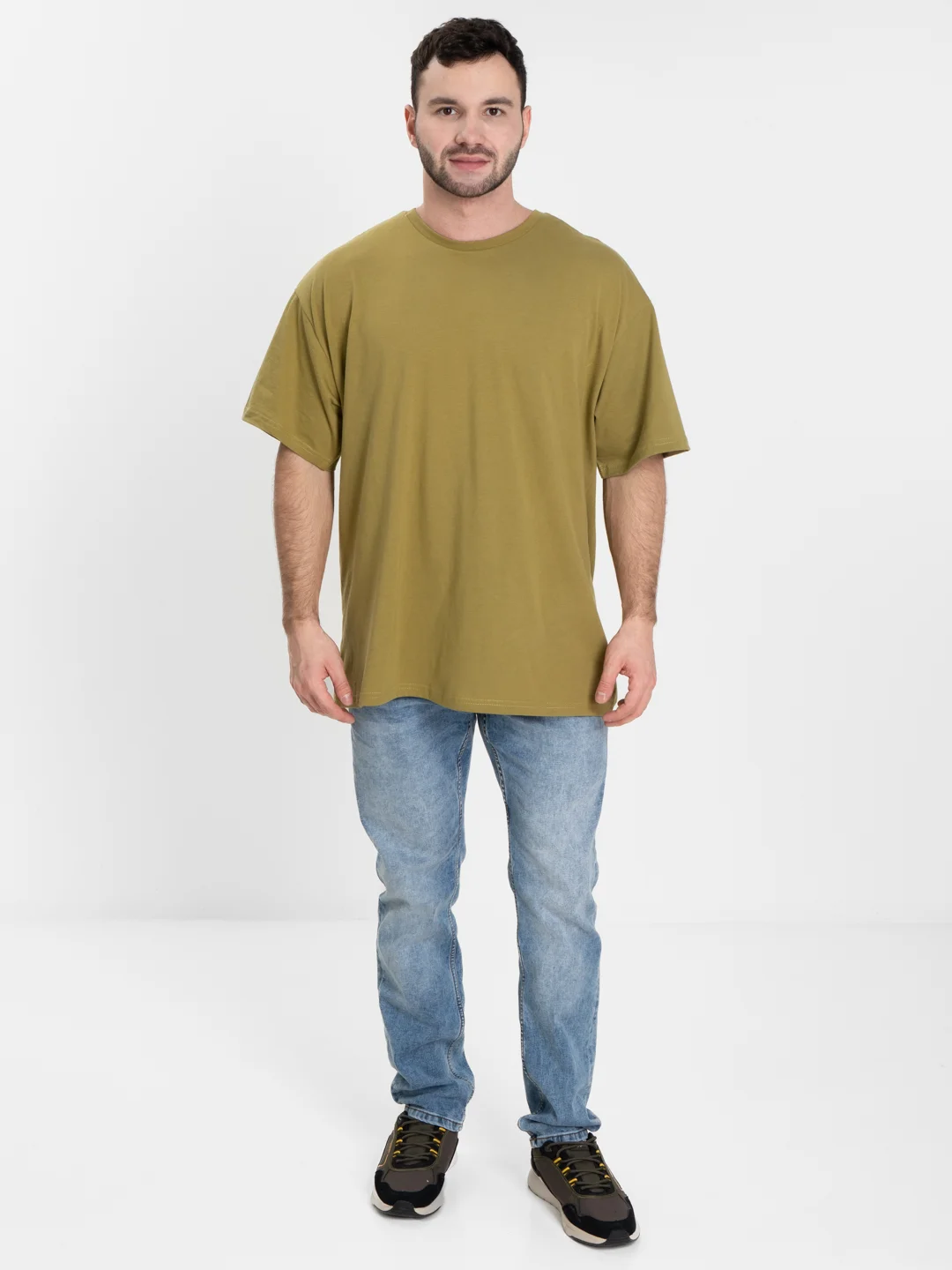 Хаки футболка Oversize