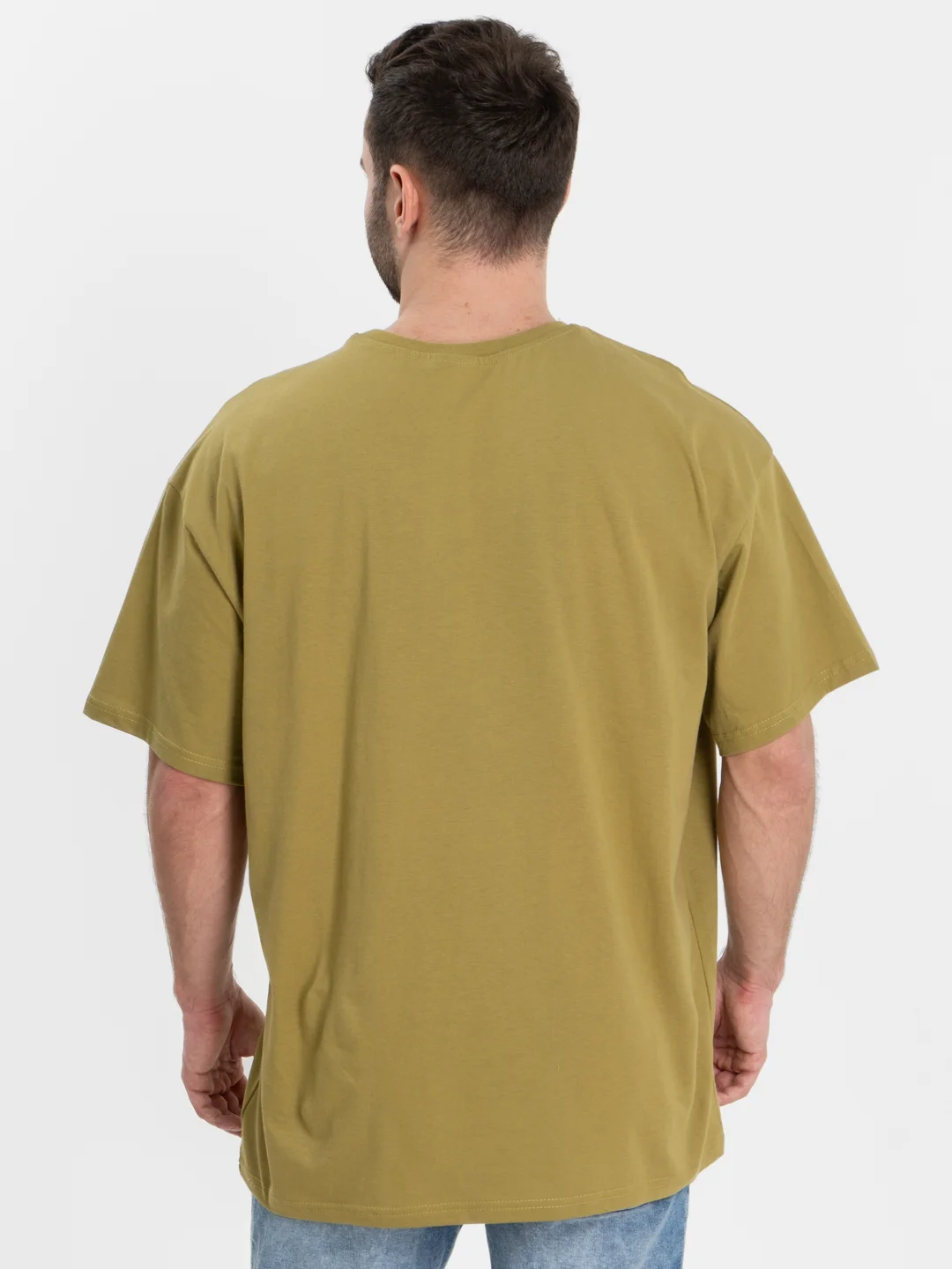 Хаки футболка Oversize