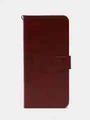 Багровый чехол-книжка с магнитной застежкой для Samsung Galaxy S24 Ultra Самсунг Галакси С24 Ультра