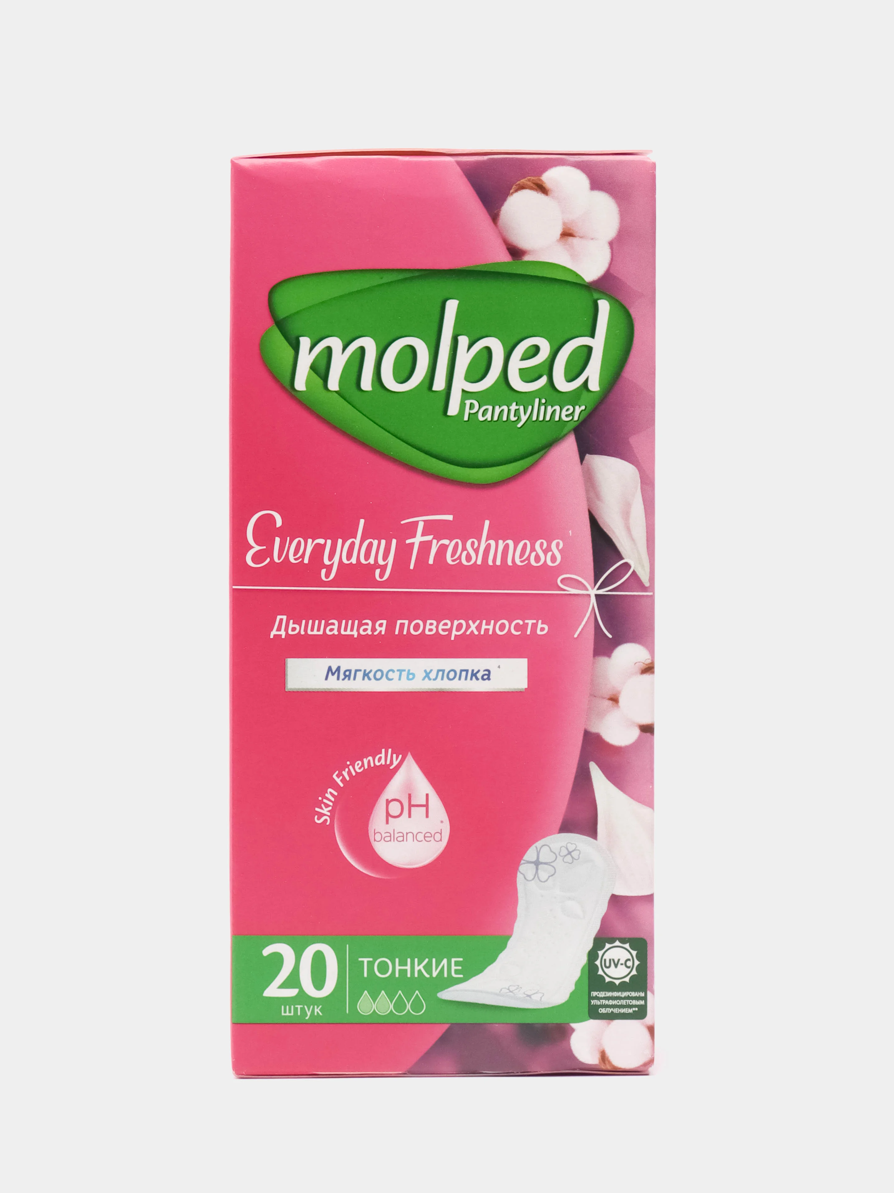 Ежедневные прокладки, женские, гигиенические MOLPED Everyday Freshness, 20 шт