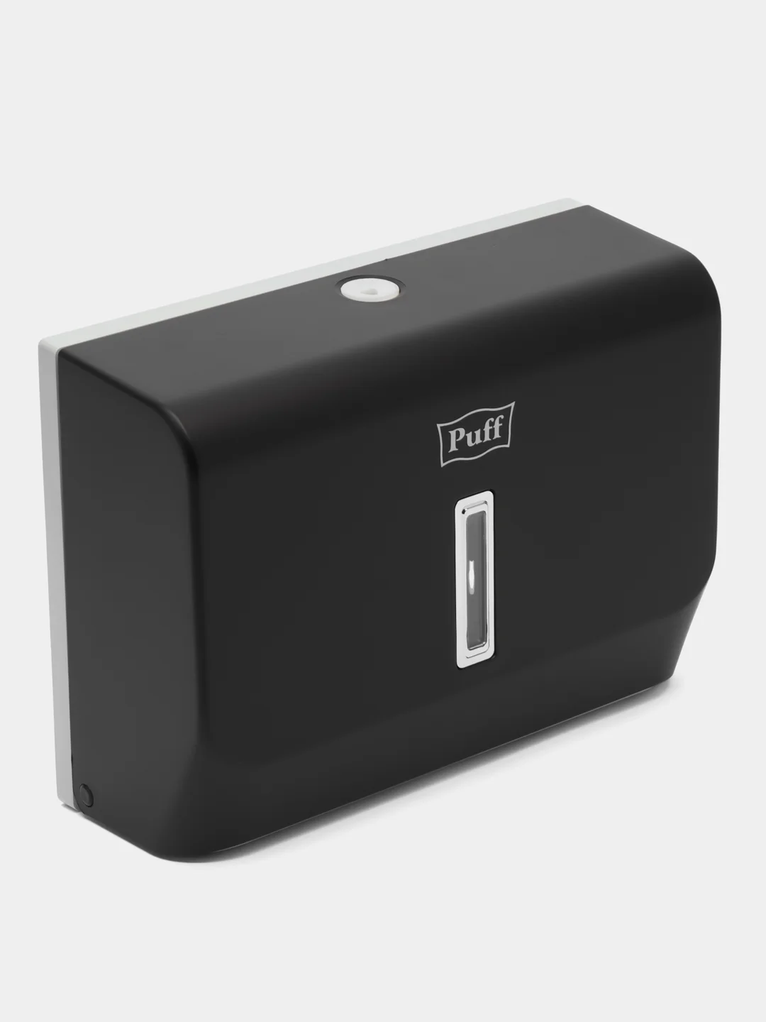 Черный 1402.004 Диспенсер бумажных полотенец Puff-5130Bl, черный, с замком, ABS-пластик