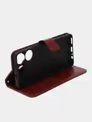 Багровый чехол-книжка с магнитной застежкой для Tecno Camon 20 Pro 5G (Техно Камон 20 Про 5Г)