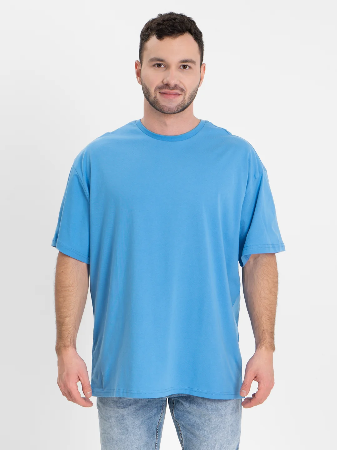 Лазурный футболка Oversize