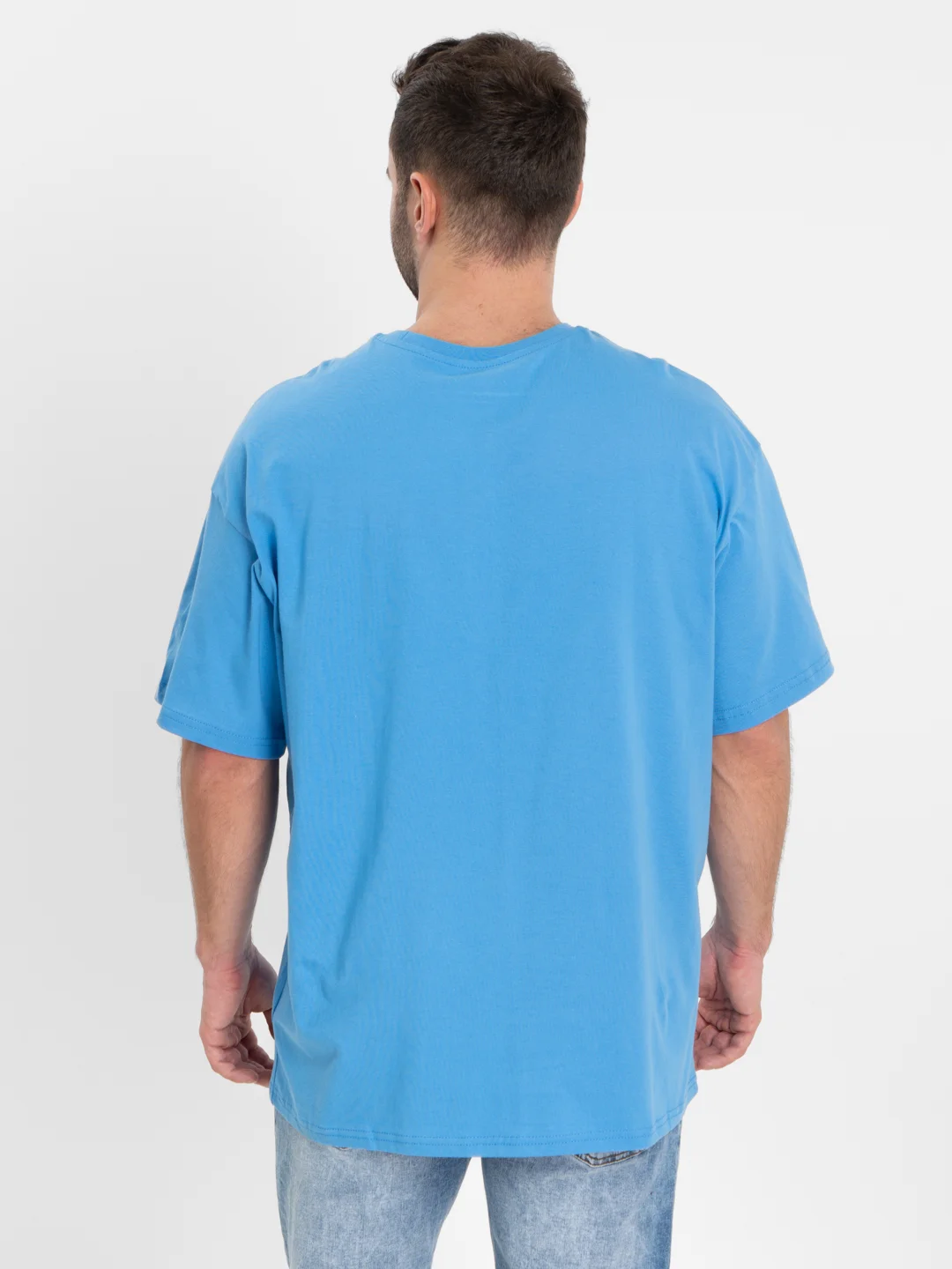 Лазурный футболка Oversize