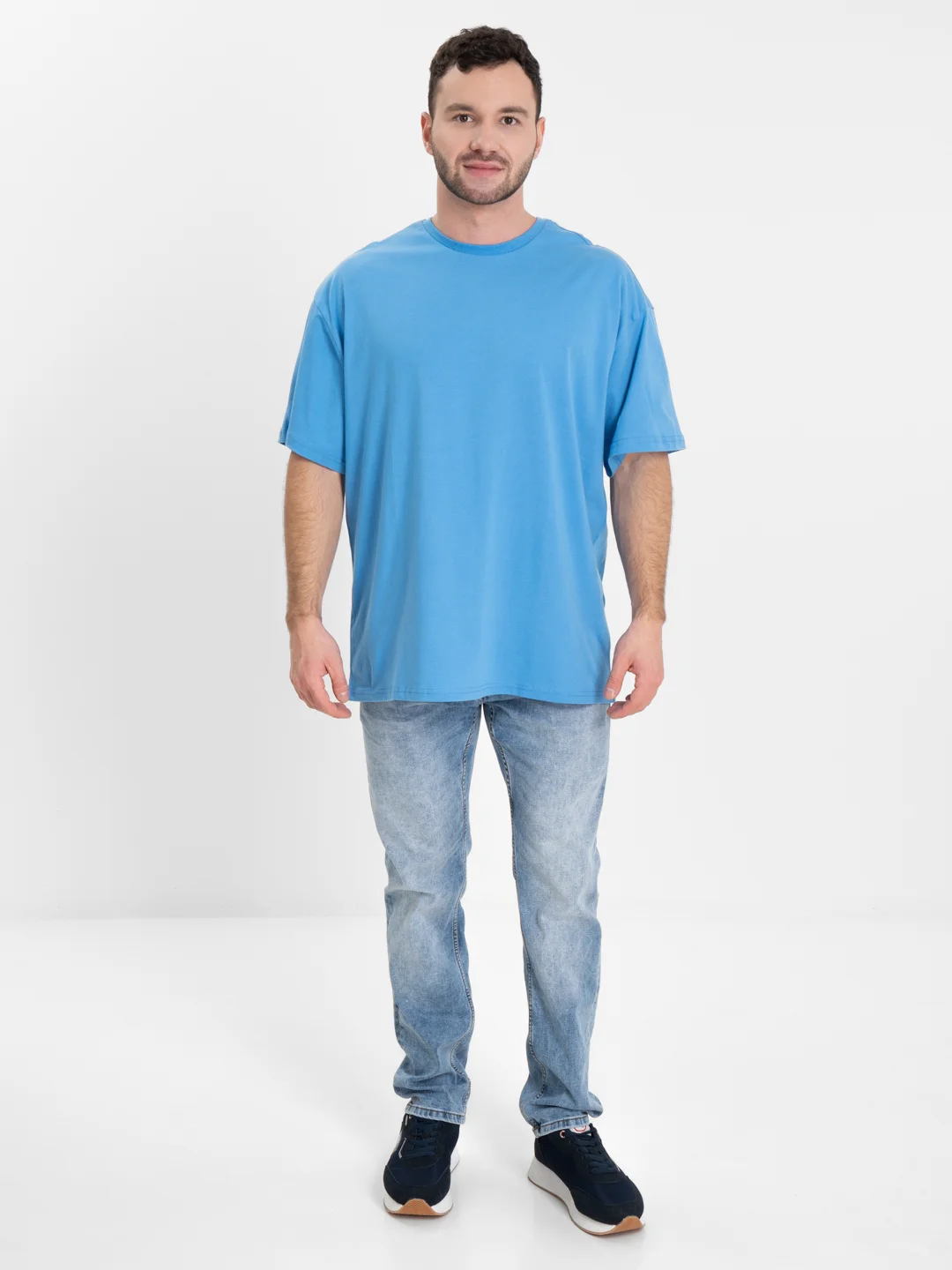 Лазурный футболка Oversize