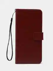 Багровый чехол-книжка с магнитной застежкой для Oppo A58 4G (Оппо А58 4Г)