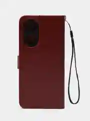 Багровый чехол-книжка с магнитной застежкой для Oppo A58 4G (Оппо А58 4Г)