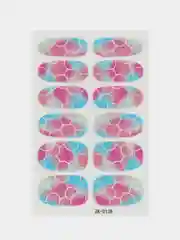 Коралловый меланж лаковые полоски (наклейки) для дизайна ногтей и типс, разноцветные