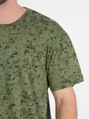 Зеленый футболка мужская с коротким рукавом хлопок