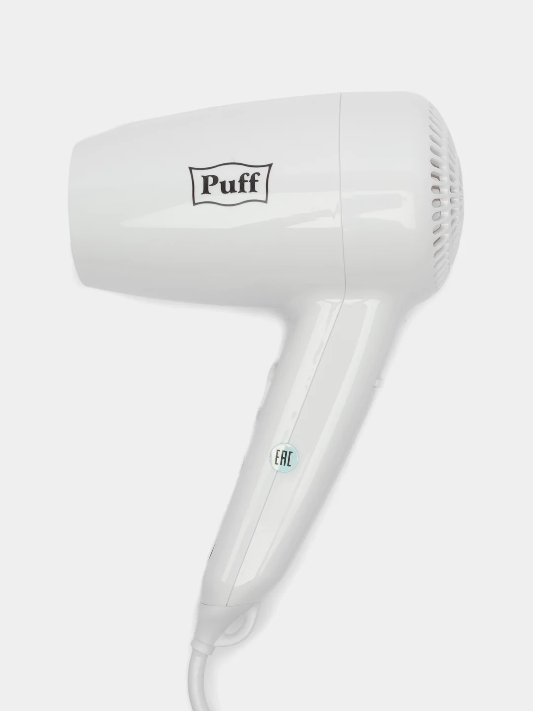 Белый 1405.002 Фен для волос настенный "Puff-1200B", белый, 1,2 кВт, с доп. розеткой