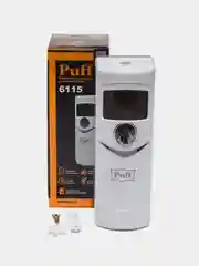 Белый 1402.108 Освежитель воздуха автоматический puff-6115, белый, ударопрочный 300 и 260 мл
