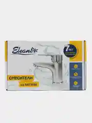 Хром 0402.935 Смеситель для умывальника одноручный "Eleanti" с гибкой подводкой, картридж 35 мм