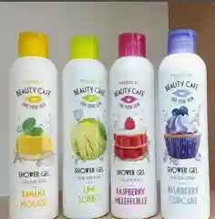 Гель для душа 6 ароматов Апельсин, Черника, Малина, Груша Beauty Cafe 200 мл