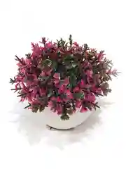 Разноцветный цветок искусственный в керамическом горшке 6х9 см