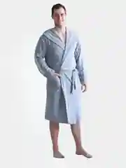 Халат мужской велюровый с капюшоном