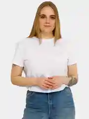 Футболка женская базовая белая, хлопок