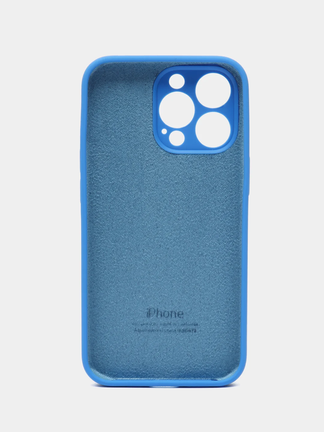Синий чехол iPhone, Айфон 11, 13, 14, 15, Pro, Max, силиконовый, Silicone Case, Про Макс