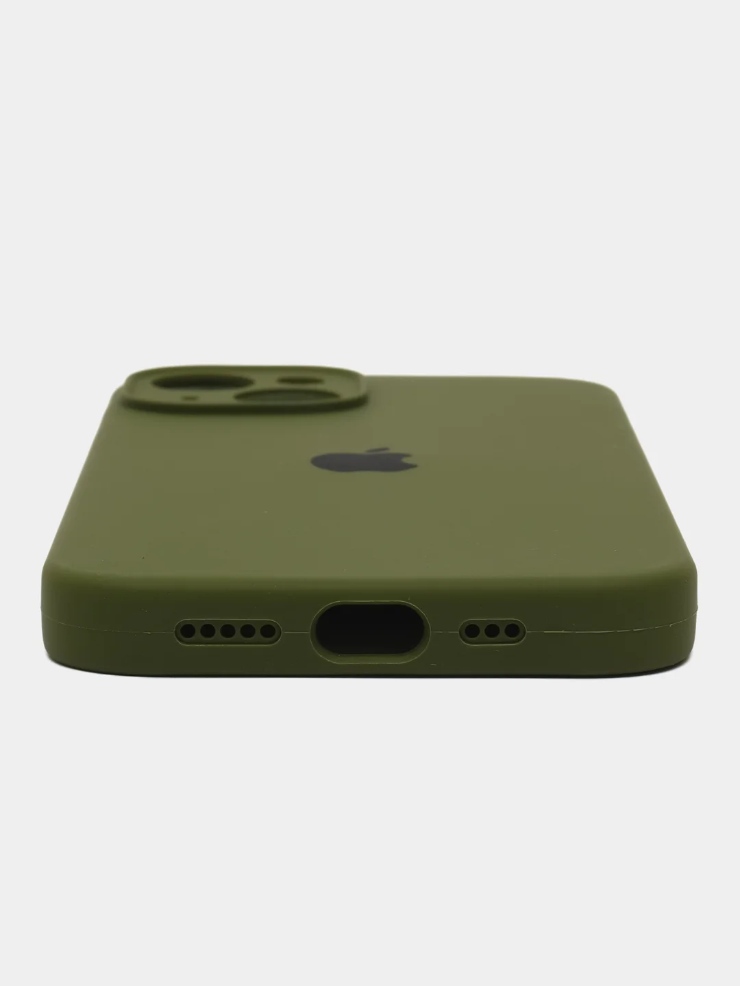 Хаки чехол iPhone, Айфон 11, 13, 14, 15, Pro, Max, силиконовый, Silicone Case, Про Макс