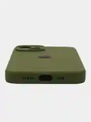 Хаки чехол iPhone, Айфон 11, 13, 14, 15, Pro, Max, силиконовый, Silicone Case, Про Макс