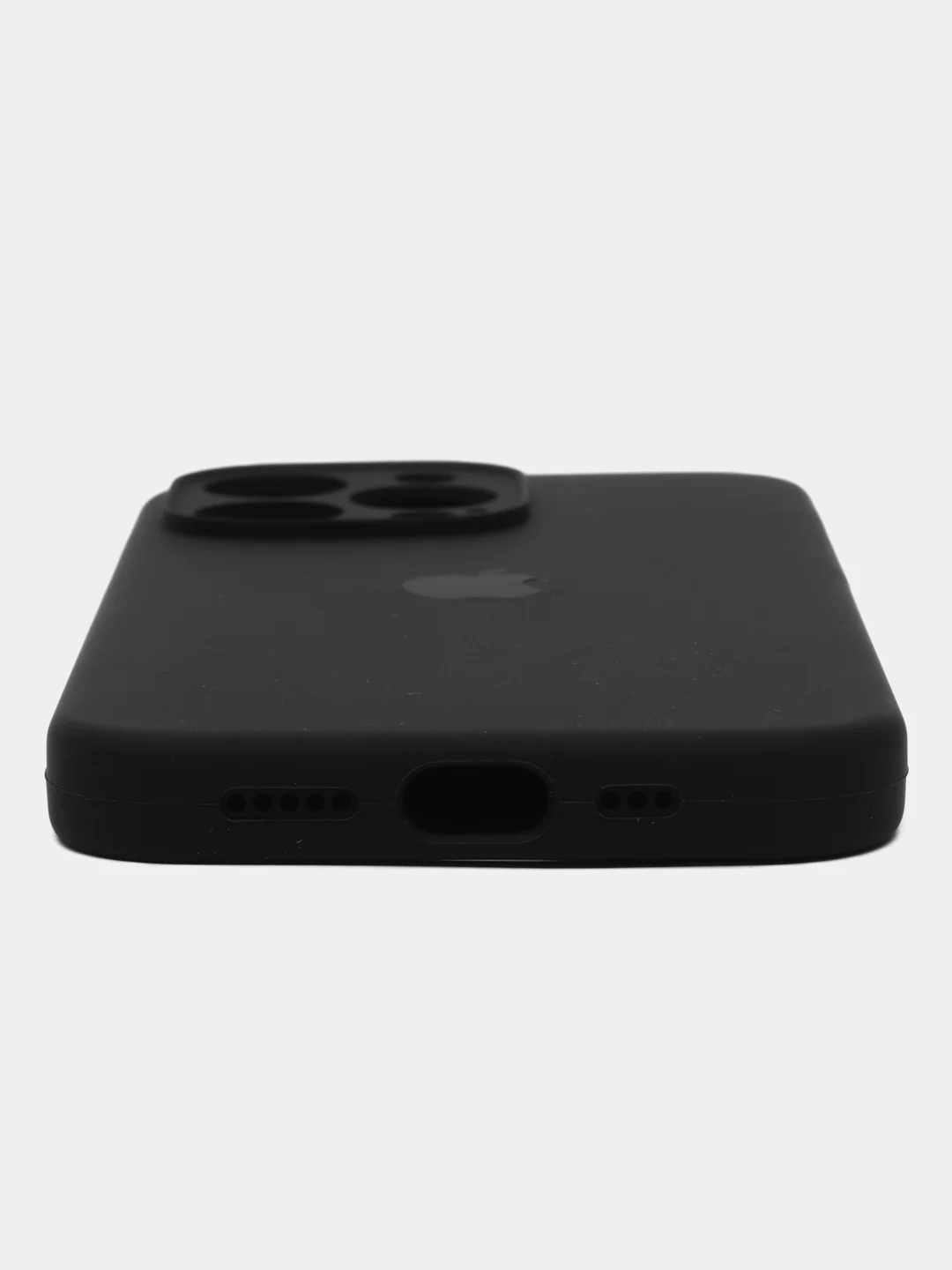 Черный чехол iPhone, Айфон 11, 13, 14, 15, Pro, Max, силиконовый, Silicone Case, Про Макс