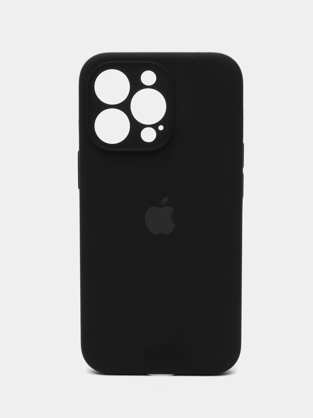 Черный чехол iPhone, Айфон 11, 13, 14, 15, Pro, Max, силиконовый, Silicone Case, Про Макс