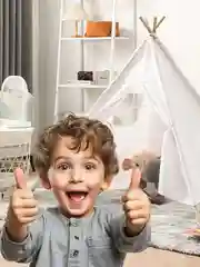 Вигвам детский, 1,1 метр, игровая палатка в детскую комнату в чехле