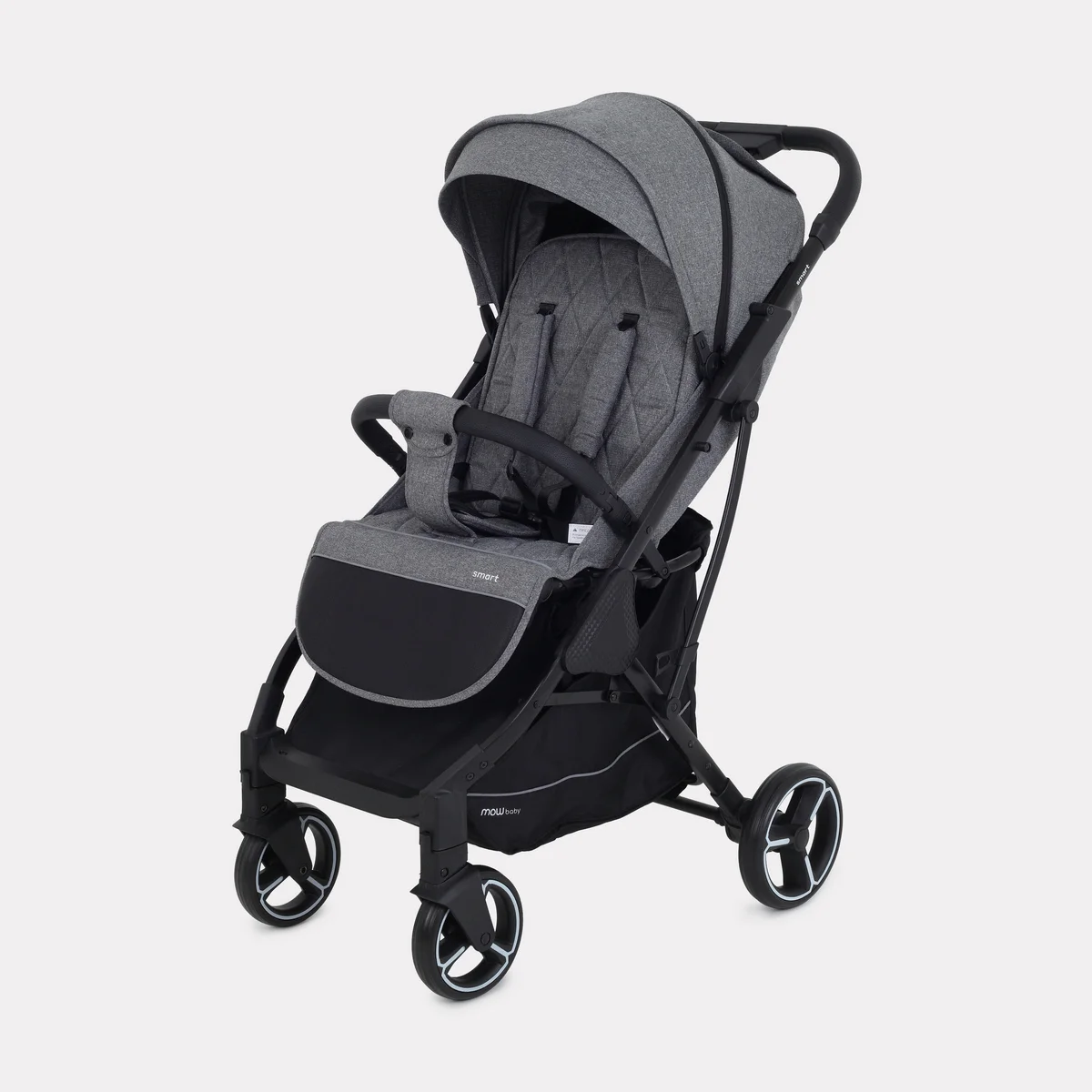 Коляска прогулочная детская всесезонная с большими колесами MowBaby Smart MB101