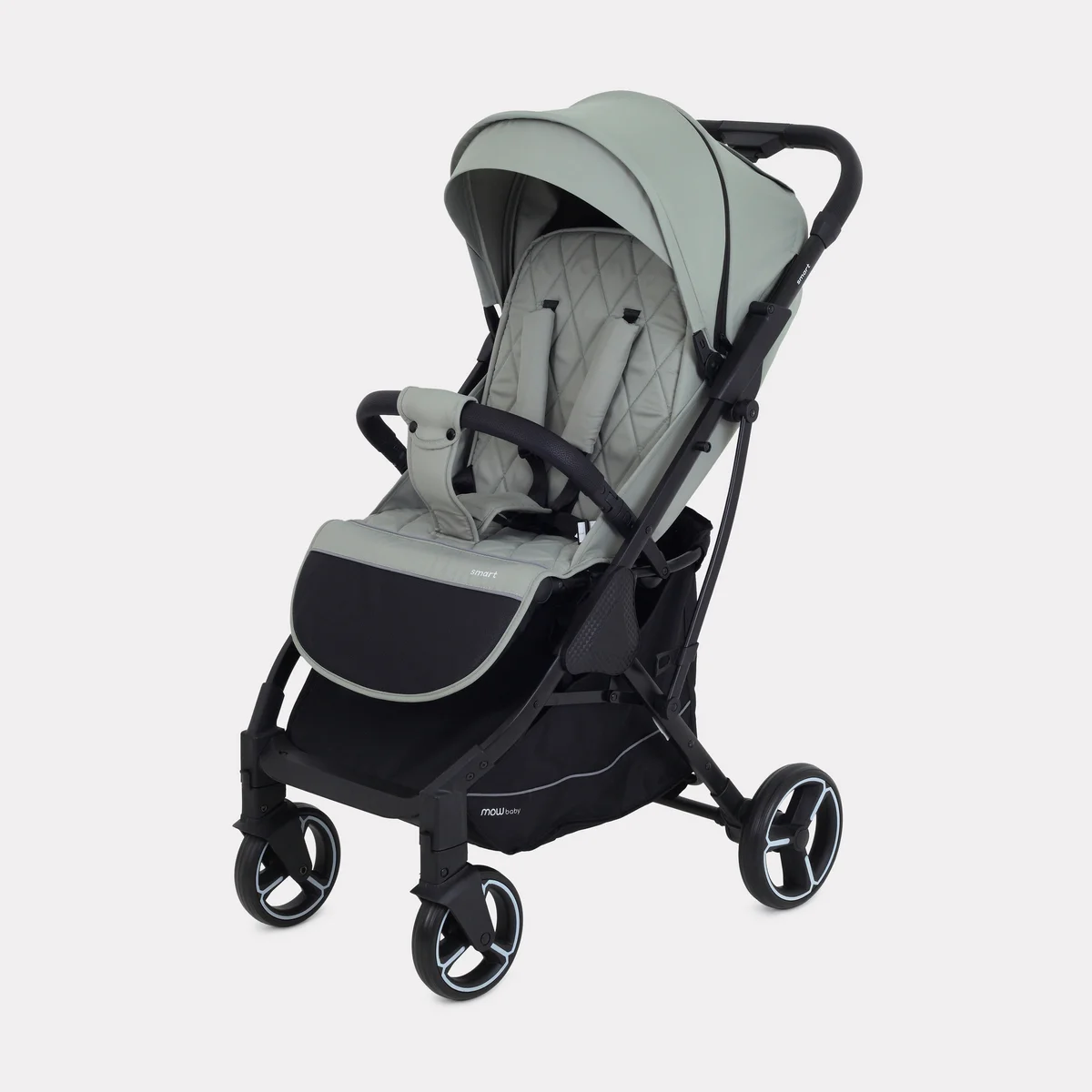 Коляска прогулочная детская всесезонная с большими колесами MowBaby Smart MB101