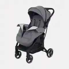 Серый коляска прогулочная детская всесезонная с большими колесами MowBaby Smart MB101