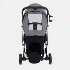 Серый коляска прогулочная детская всесезонная с большими колесами MowBaby Smart MB101