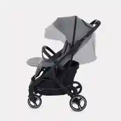 Серый коляска прогулочная детская всесезонная с большими колесами MowBaby Smart MB101