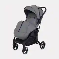Серый коляска прогулочная детская всесезонная с большими колесами MowBaby Smart MB101