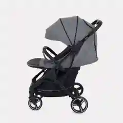 Серый коляска прогулочная детская всесезонная с большими колесами MowBaby Smart MB101