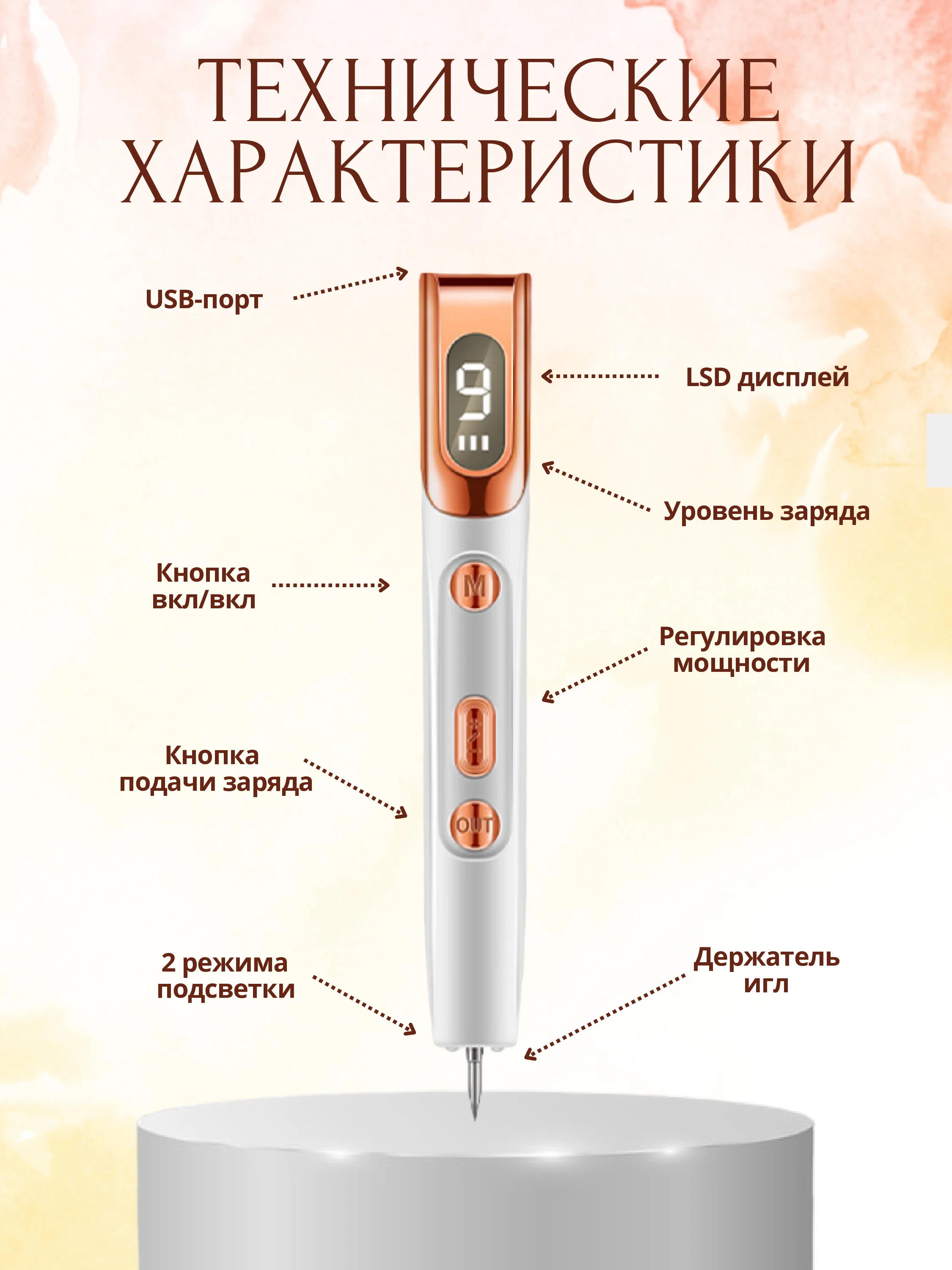 Лазерная ручка, плазменная ручка для удаления папиллом, родинок, веснушек, татуировок